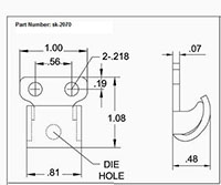 <!-SK-2070 Latch Strikes Line Drawing->