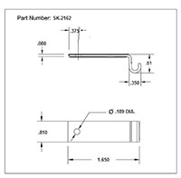 <!-SK-2162 Latch Strikes Line Drawing->