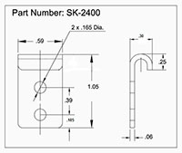 <!-SK-2400 Latch Strikes Line Drawing->