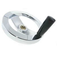 2 Spoke Chrome Plated Finish Aluminum Handwheels