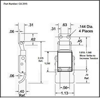 <!-CA-3515 Draw Latches Compression Spring Line Drawing->