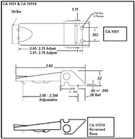 <!-CA-1051 Under-Center Exposed Base Latches - 2->