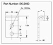 <!-SK-2400 Latch Strikes Line Drawing->