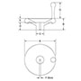 <!-Duroplast Handwheel Fingergrips Line Drawing->
