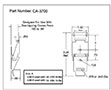 <!-CA-3700 Over-Center Draw Latches Lockable Line Drawing->