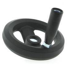 Nylon 2 Spoke Handwheel with Revolving Handle