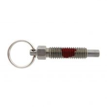 Standard Pull Ring Indexing Plunger - Non Locking Nose with Nylon Patch