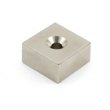 Neodymium Block Cube Magnet with Countersunk Hole