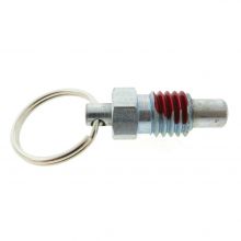 Stubby Pull Ring Indexing Plunger - Non Locking Nose with Nylon Patch