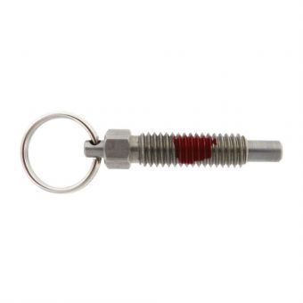 Standard Pull Ring Indexing Plunger - Non Locking Nose with Nylon Patch