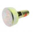 Knurled Knob Indexing Plunger - Locking Nose with Nylon Patch