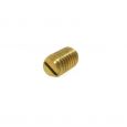 Brass Short Spring Plunger with Standard End Force - Bottom View